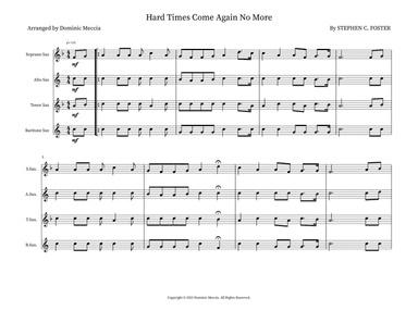 Hard Times Come Again No More