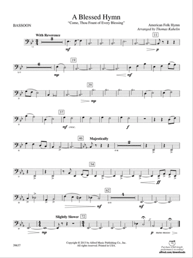 A Blessed Hymn: Bassoon