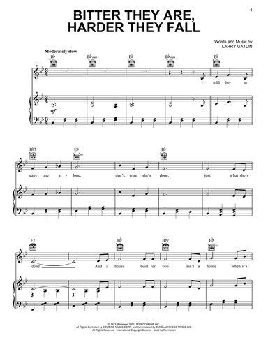 Bitter They Are, Harder They Fall