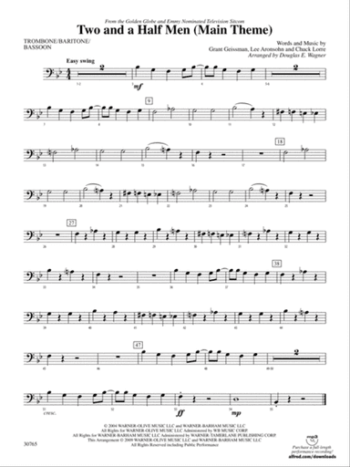 Two and a Half Men (Main Theme): 1st Trombone
