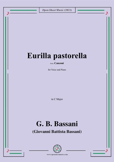 G. B. Bassani-Eurilla pastorella,in C Major