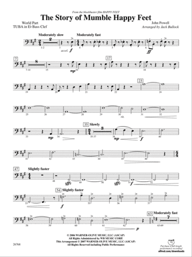 The Story of Mumble Happy Feet: (wp) E-flat Tuba B.C.