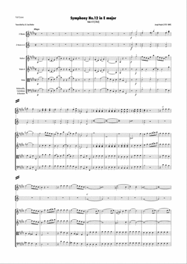 Haydn - Symphony No.12 in E major, Hob.I:12