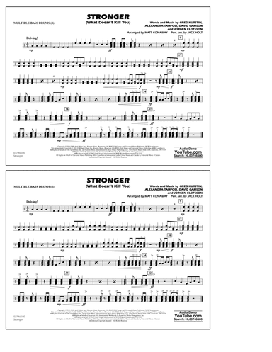 Stronger (What Doesn't Kill You) (arr. Matt Conaway) - Multiple Bass Drums