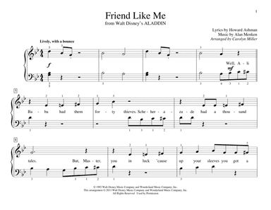 Friend Like Me (from Aladdin) (arr. Carolyn Miller)