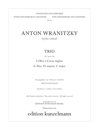 Trio for 2 oboes and cor anglais