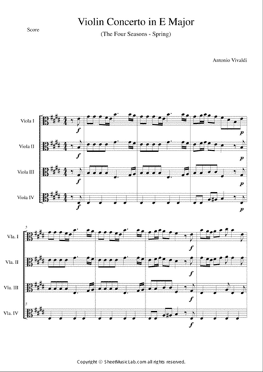 The Four Seasons - Spring 1st Movement