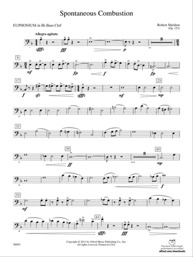 Spontaneous Combustion: (wp) B-flat Baritone B.C.