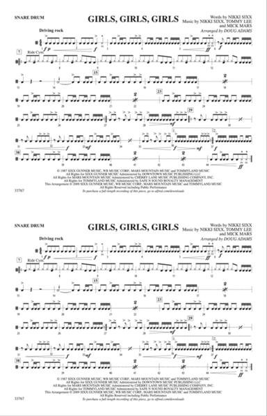 Girls, Girls, Girls: Snare Drum