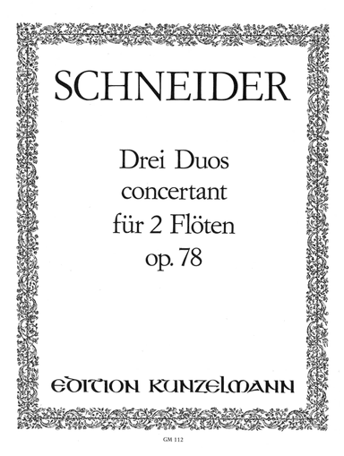 3 Duos concertants for 2 flutes