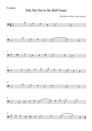 Take Me Out To The Ball Game