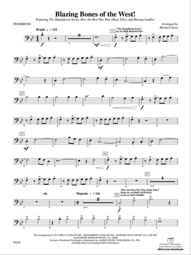 Blazing Bones of the West!: 1st Trombone