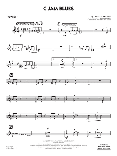 C-Jam Blues (arr. Rick Stitzel) - Trumpet 1
