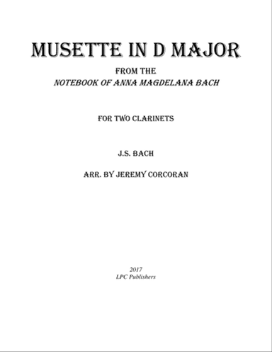 Musette in D Major for Two Clarinets