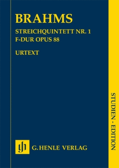 String Quintet No. 1 Op. 88 in F Major