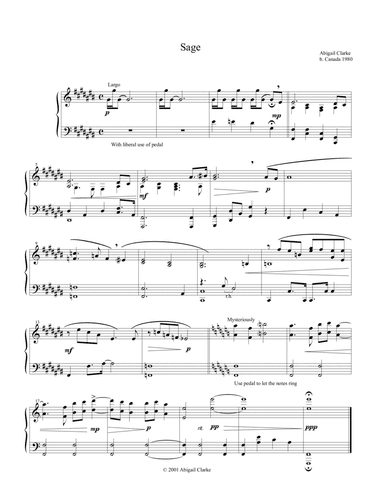 Sage (solo piano)