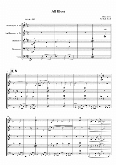 All Blues (Brass Quintet)