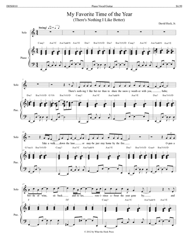 My Favorite Time of the Year (There's Nothing I Like Better)