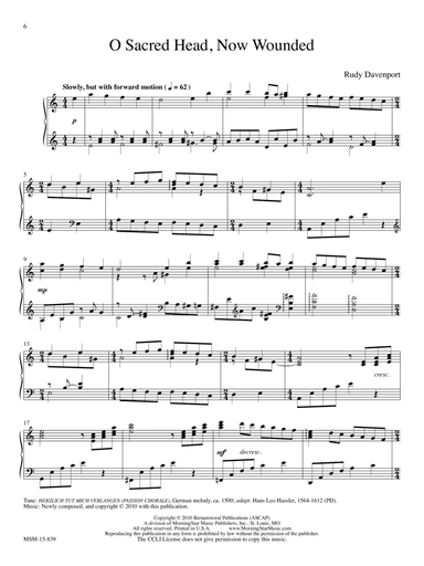 O Sacred Head, Now Wounded