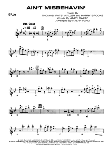 Ain't Misbehavin': Flute