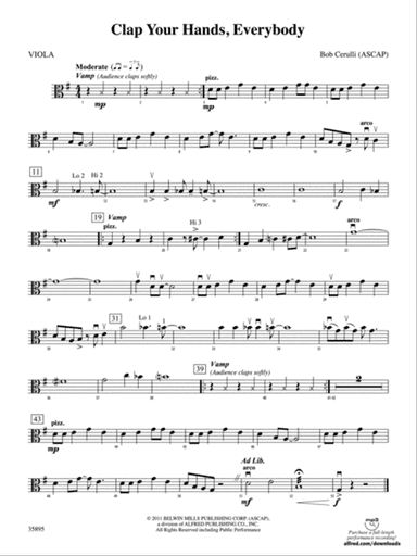 Clap Your Hands, Everybody: Viola