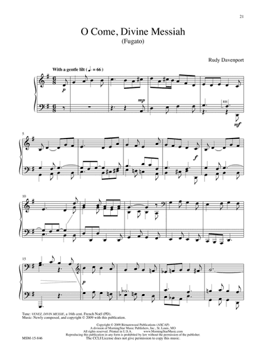 O Come, Divine Messiah