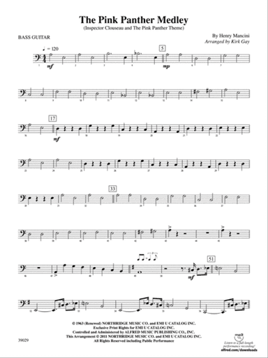 The Pink Panther Medley (Inspector Clouseau and The Pink Panther Theme): String Bass
