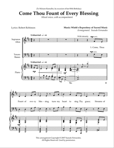 Come Thou Fount of Every Blessing