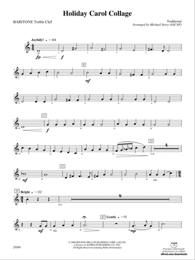 Holiday Carol Collage: Baritone T.C.
