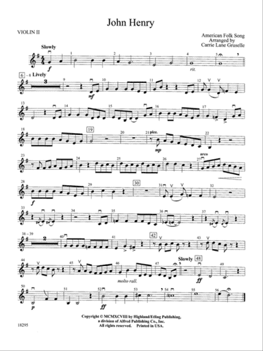 John Henry: 2nd Violin