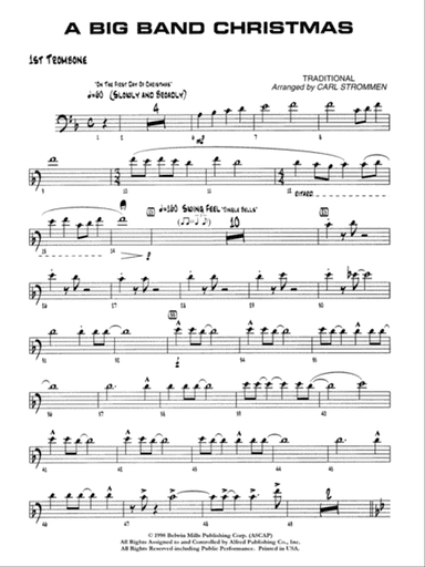 A Big Band Christmas: 1st Trombone