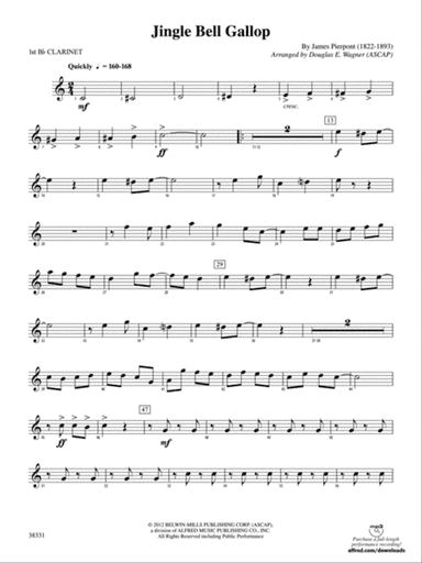 Jingle Bell Gallop: 1st B-flat Clarinet