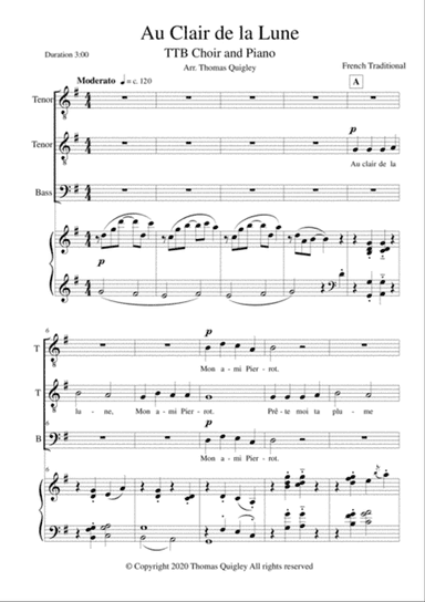 Au Clair de la Lune
