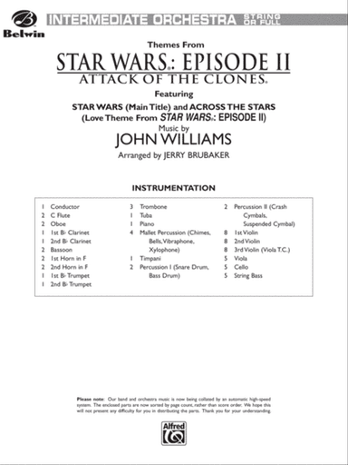 Star Wars®: Episode II Attack of the Clones: Score