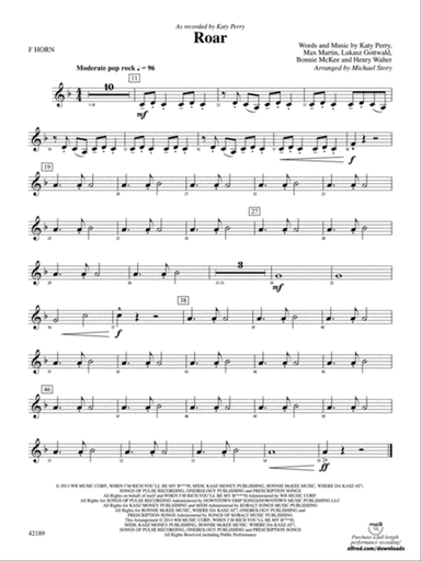 Roar: 1st F Horn