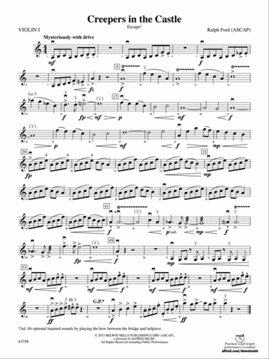 Creepers in the Castle: 1st Violin