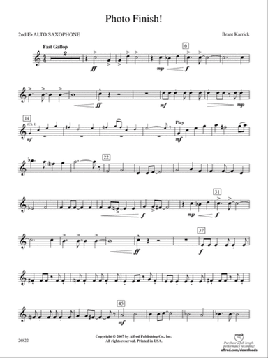 Photo Finish!: 2nd E-flat Alto Saxophone