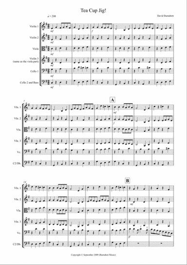 Tea Cup Jig! for String Orchestra