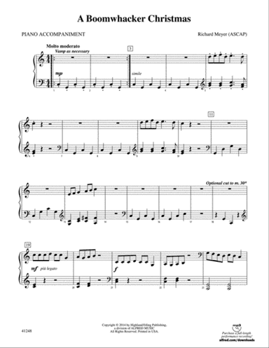 A Boomwhacker Christmas: Piano Accompaniment