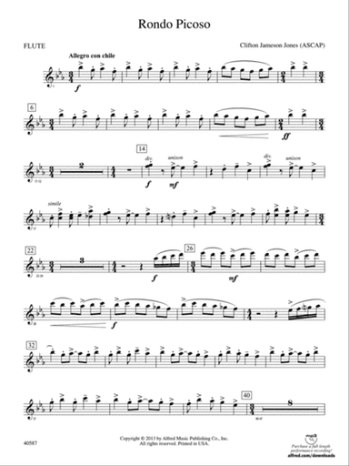 Rondo Picoso: Flute