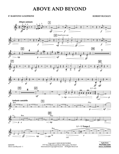 Above and Beyond - Eb Baritone Saxophone