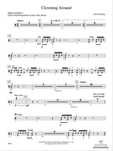 Clowning Around: 2nd Percussion