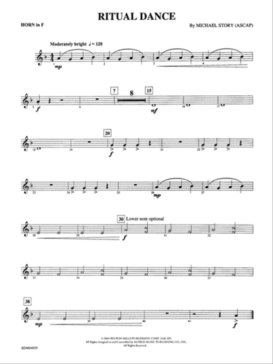 Ritual Dance: 1st F Horn