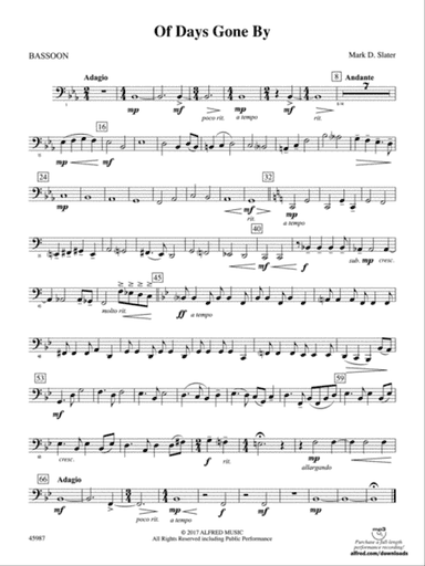 Of Days Gone By: Bassoon