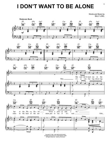 I Don't Want To Be Alone