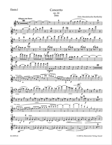 Concerto for Violin and Orchestra in E minor, op. 64
