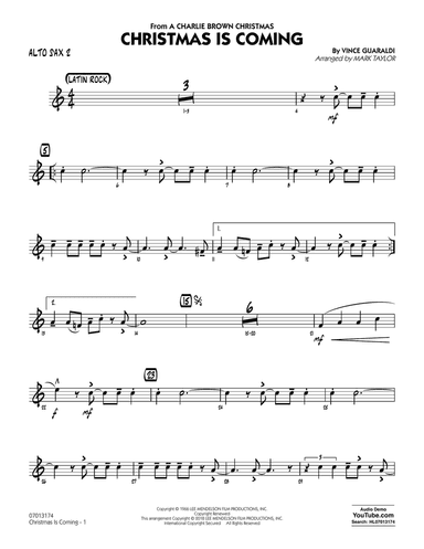 Christmas Is Coming - Alto Sax 2