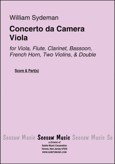 Concerto da Camera Viola