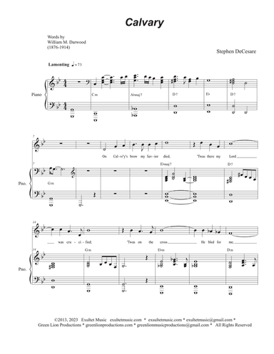 Calvary (Unison choir)