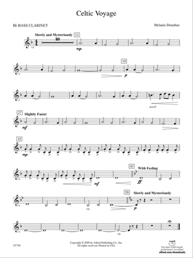 Celtic Voyage: B-flat Bass Clarinet